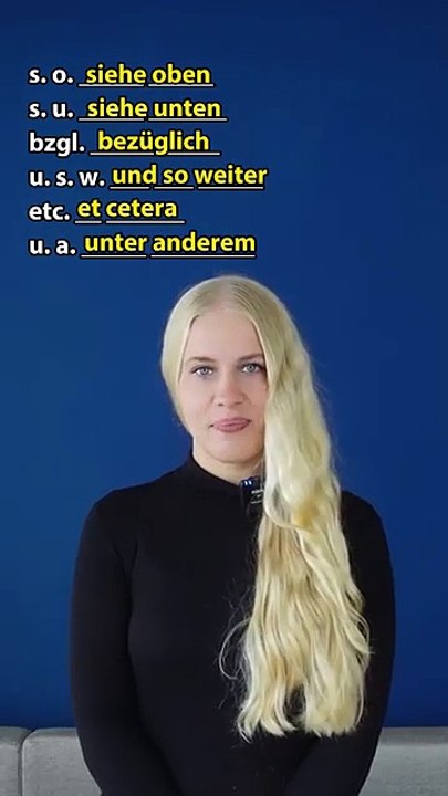 QUIZ Kennst du diese Abkürzungen auf DEUTSCH?