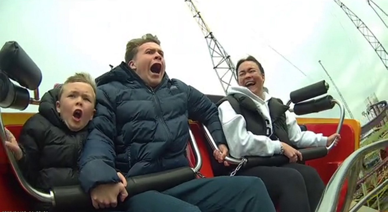 Watch family’s hilarious meltdown on 'UK’s fastest spinning wild mouse ride' in Blackpool
