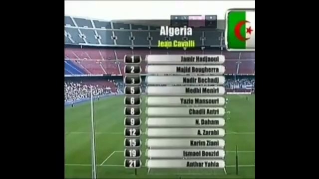 Match Algérie 3 - Argentine 4, Barcelone (2007)