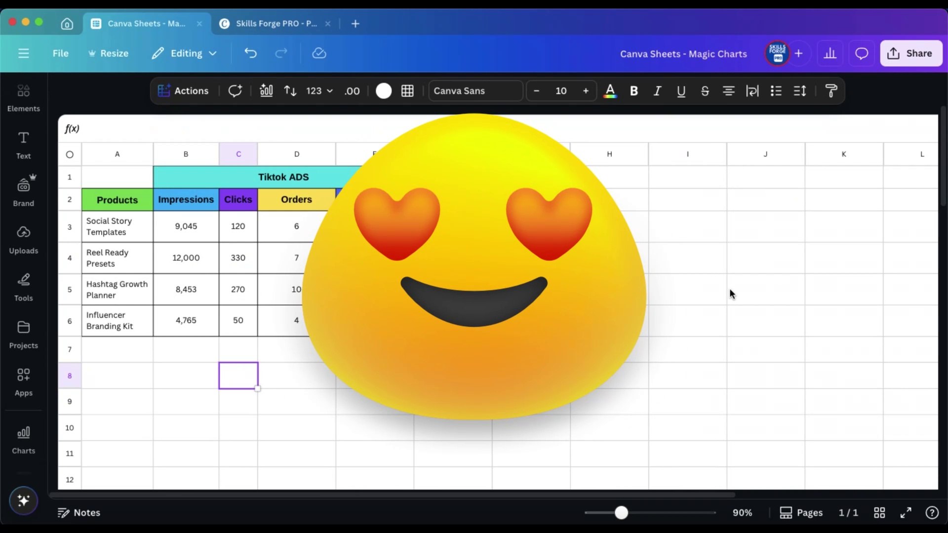 Visualize Your Data Instantly: Using Magic Charts with AI in Canva Sheets