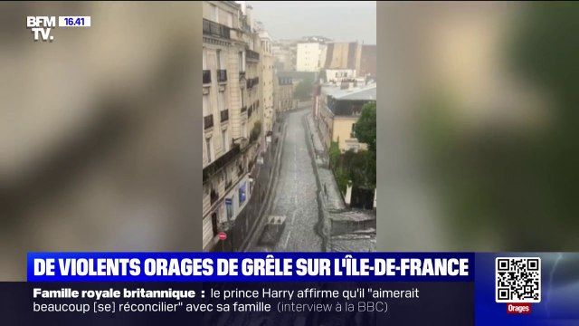 Des violents orages de grêle ont frappé l'Île-de-France