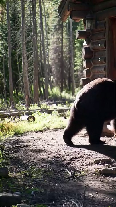 Bear Visiting Wheat field