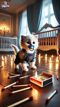 Cat Dad Rescues Kitten from House Fire 🐱🔥❤️ _ Heartwarming Rescue #cat #CuteAnimals #shorts #kitten