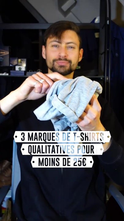 3 marques de T-shirts qualitatives pour moins de 25€ 💸