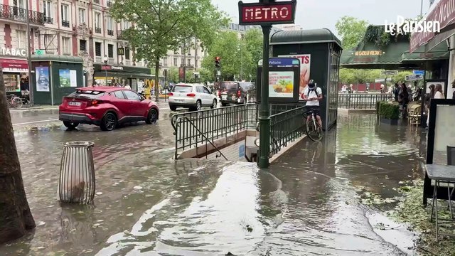 Orages : Paris frappé par d'impressionnantes chutes de grêle