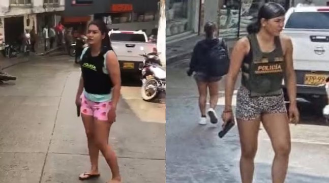 Female police officers who rushed to their colleagues aid - despite wearing pyjamas - have been honoured