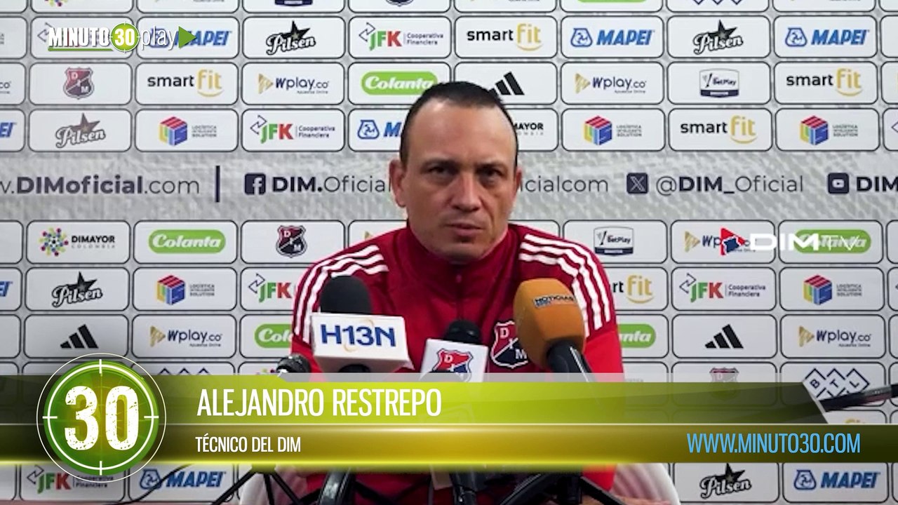 “Vamos por 3 puntos que nos pongan en un lugar privilegiado en la tabla”: Alejandro Restrepo, técnico del DIM