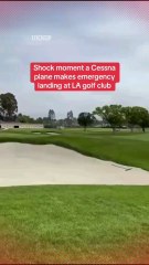 Cessna Makes Emergency Landing on LA Golf Course in Dramatic Incident