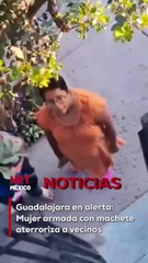 La tranquilidad de la colonia Jardines de la Paz, en Guadalajara, se vio interrumpida por un aterrador incidente. Una mujer ingresó a la cochera de sus vecinos portando un machete y amenazó con hacerle daño a la propietaria del domicilio.