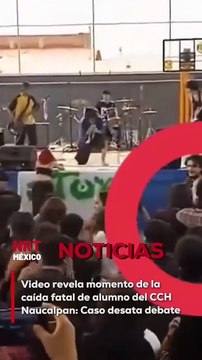 Se ha dado a conocer un video que muestra el momento exacto en que César Emiliano, alumno del CCH Naucalpan, cae durante un evento en las instalaciones escolares. A pesar de haber recibido atención, el joven falleció