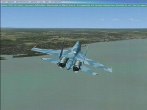 avion de chasse video de vol fsx