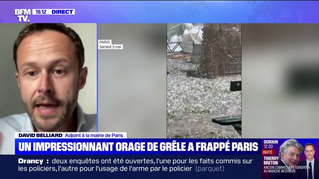 Orage de grêle à Paris: Les services de la ville sont intervenus très rapidement , indique David Belliard, adjoint à la mairie de Paris