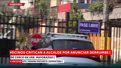 Vecinos de Ate rechazan intención de demoler muro cerca al Monumental: "Nos dejarán desprotegidos