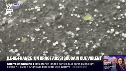 Île-de-France: un orage de grêle violent est tombé sur la région