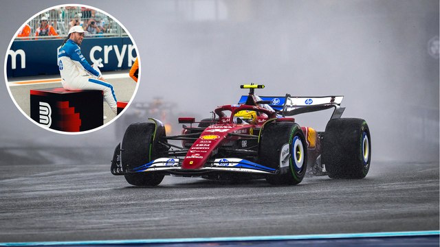 Lewis Hamilton consigue podio con Ferrari con un P3 en el Sprint del Gp de Miami