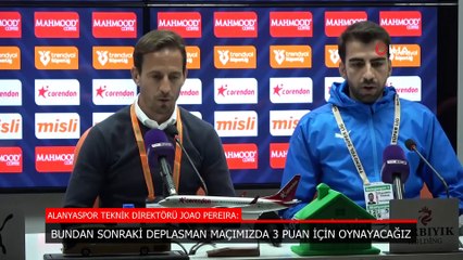 Alanyaspor'da Joao Pereira: Maçın tamamını biz domine ettik