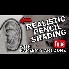 How to draw an ear for beginners _step by step_ easy way to draw_realistic pencil shading drawing_
