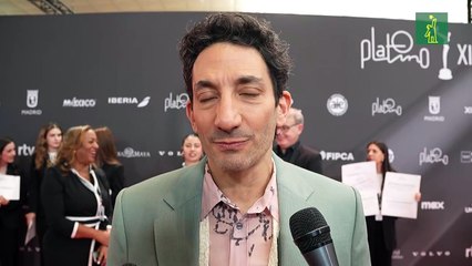 Juan Minujín, actor argentino en Los premios Platino