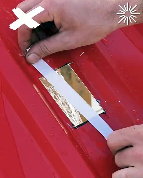 DIY solution for quick metal roof repairs! 🔧🏠
