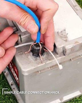 Connect cables to battery terminals like a pro does😉