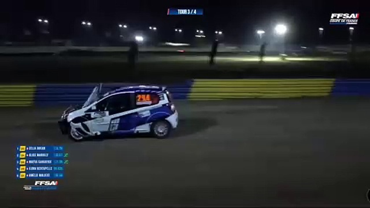 Rallycross France 2025 Lessay Q3 Twingo Moliexe Open Engine Cover