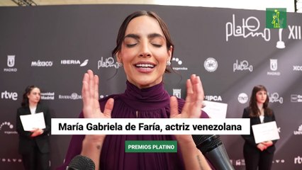 María Gabriela de Faría, actriz venezolana en Los Premios Platino
