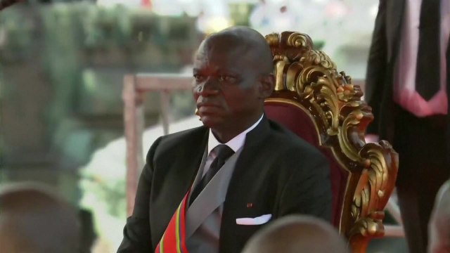 가봉 응게마 대통령 취임...7년 임기 시작 / YTN