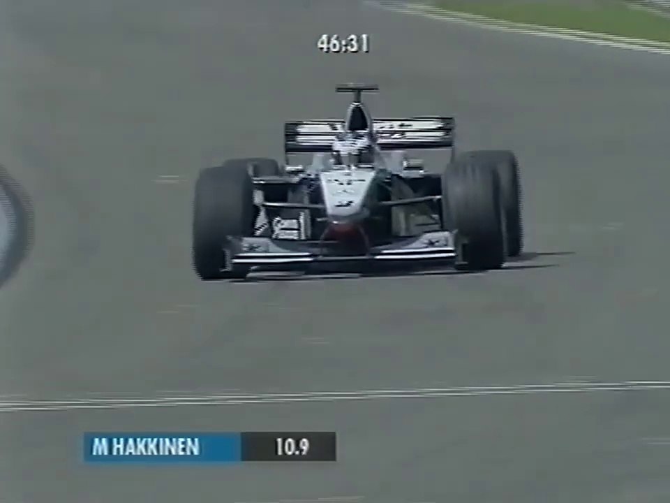 F1 – Mika Häkkinen (McLaren Mercedes V10) lap in qualifying – Belgium 2000