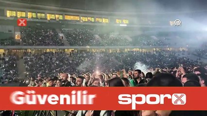 Bursaspor, şampiyonluğu kutladı
