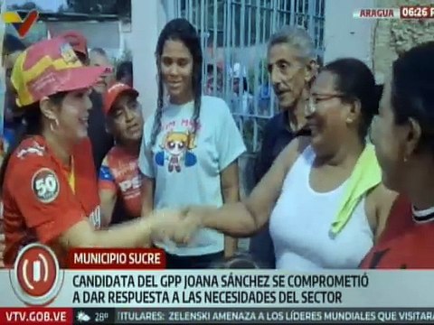 Aragua | Habitantes del sector Alí Primera reafirman su respaldo a la candidata Joana Sánchez