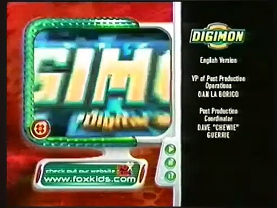 Digimon: Digital Monsters/Spider Man FOX Kids Split Screen Credits