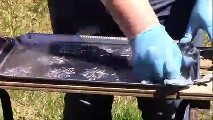 How to polish a Vintage Aluminum Serving Tray to a Mirror Finish