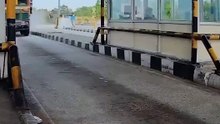 🚨 Drunk Driver Smashes Into Toll Booth in India | Caught On Camera!