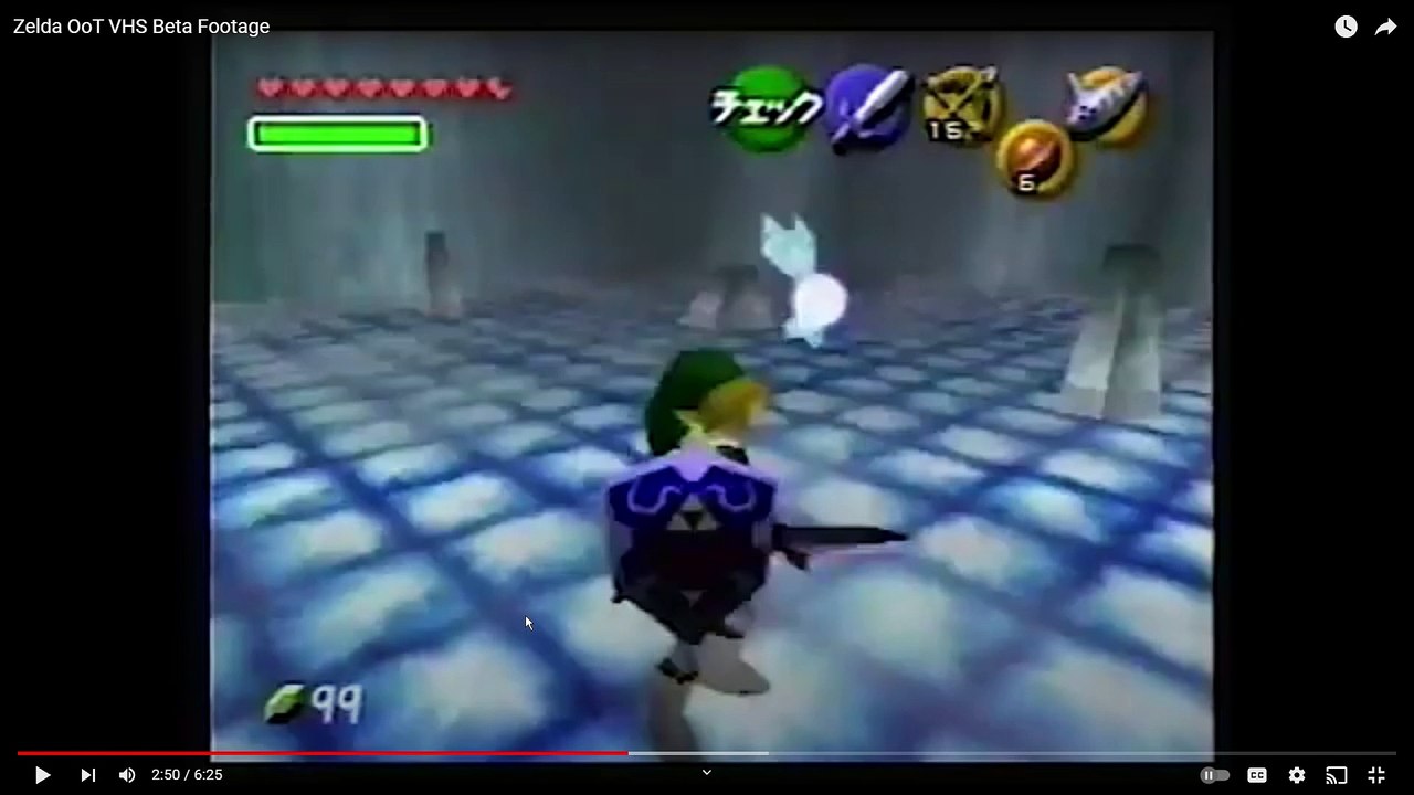 Zelda OoT VHS Beta Footage Z Target Sound when playing the Ocarina