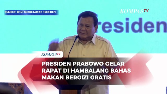 Arahan Prabowo saat Rapat Bahas Makan Bergizi Gratis di Hambalang