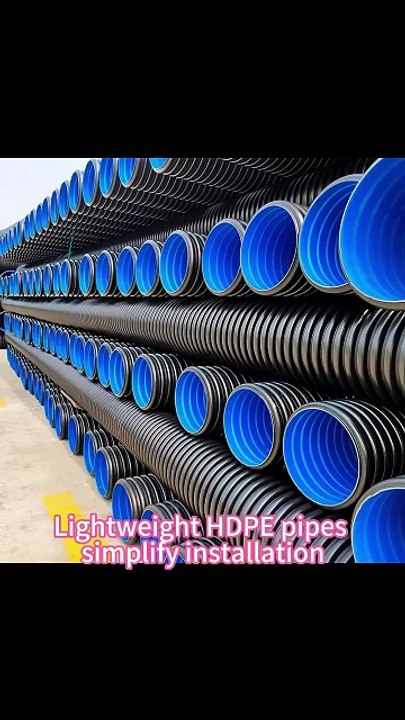 Easy Installation of HDPE Double Wall Corrugated Pipes
