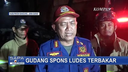 Gudang Spons di Kabupaten Bandung Ludes Terbakar, 2 Kendaraan Ikut Hangus