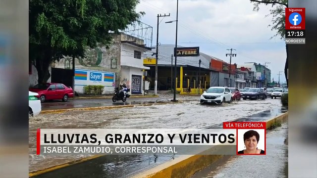 Frente frío 42 provoca lluvias, granizadas e inundaciones en Veracruz