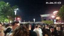 Fila gigante e reclamações marcam uso de banheiros químicos no show de Lady Gaga