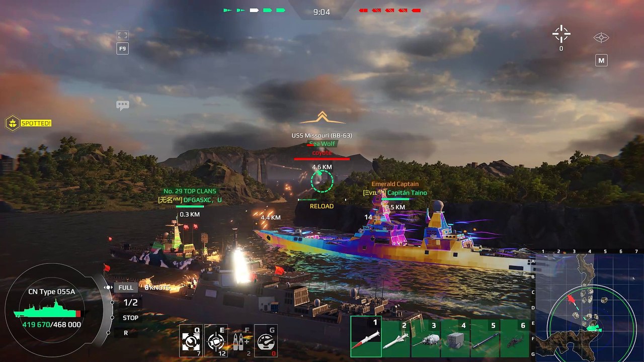 The CN Type 055A is the best Chinese destroyer | Modern Warships Gameplay