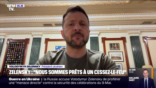Guerre en Ukraine: Nous sommes prêts à un cessez-le-feu , affirme Volodymyr Zelensky