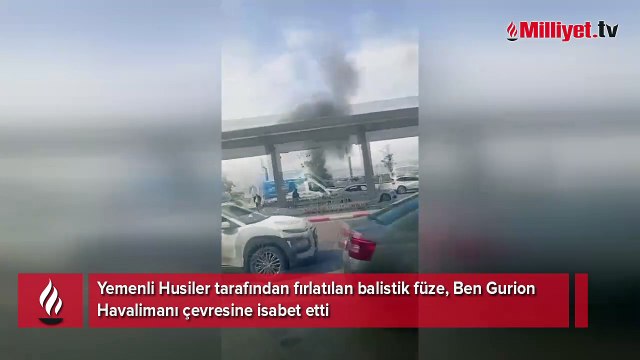 Husiler Tel Aviv'e saldırdı: Füze Ben Gurion Havalimanına isabet etti!