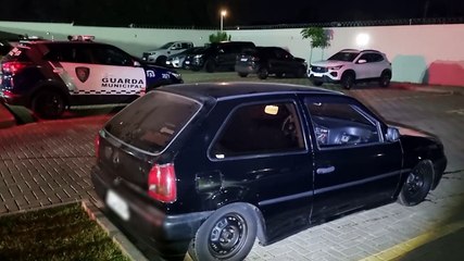Gol furtado em Corbélia é recuperado pela GM no bairro Interlagos