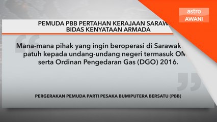 Pemuda PBB Pertahan Kerajaan Sarawak, Bidas Kenyataan Armada