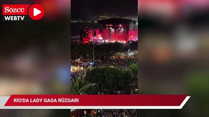 Rio'da Lady Gaga rüzgarı