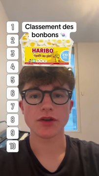 Classement des bonbons #bonbon #bonbons #classement