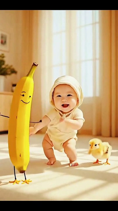 Cute dance chiken banana 🤗