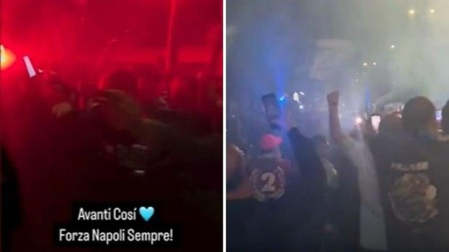 Napoli, tifosi in delirio: l'accoglienza a Capodichino
