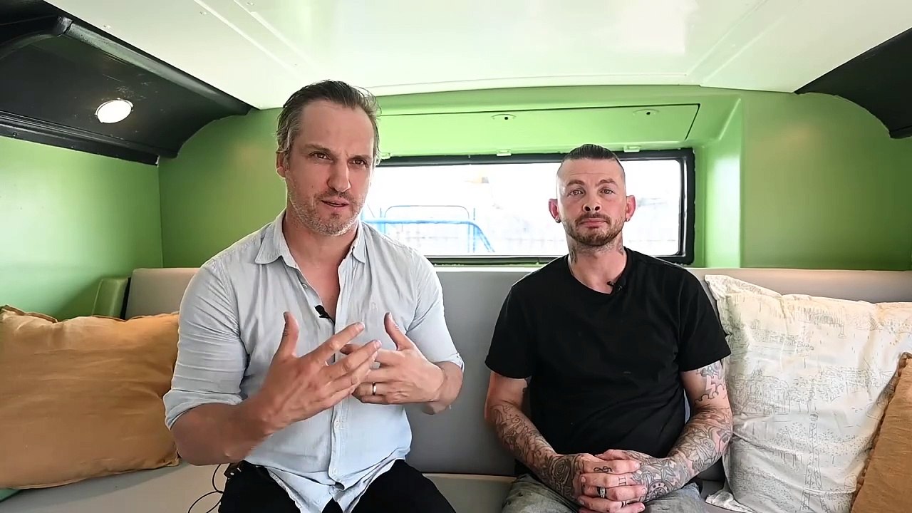 Bus converted into two-bed apartment