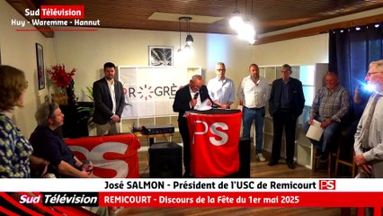 REMICOURT -  Discours José SALMON,  Président de l'USC du Remicourt